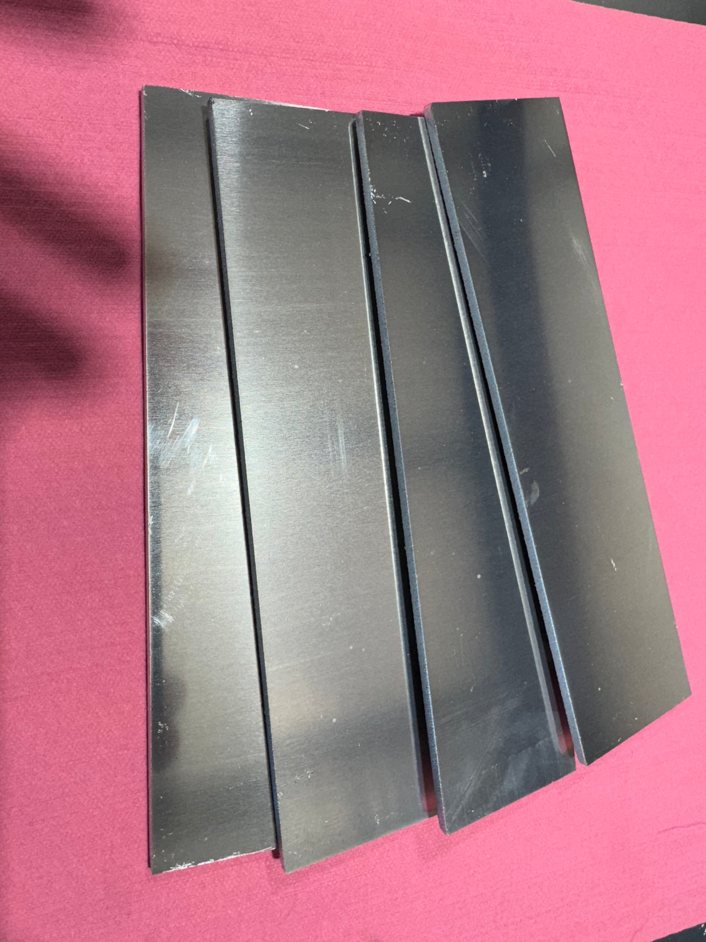 1/8” 2x8 Aluminum welding coupons.